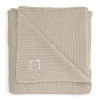 Ledikantdeken Basic Knit Nougat Jollein