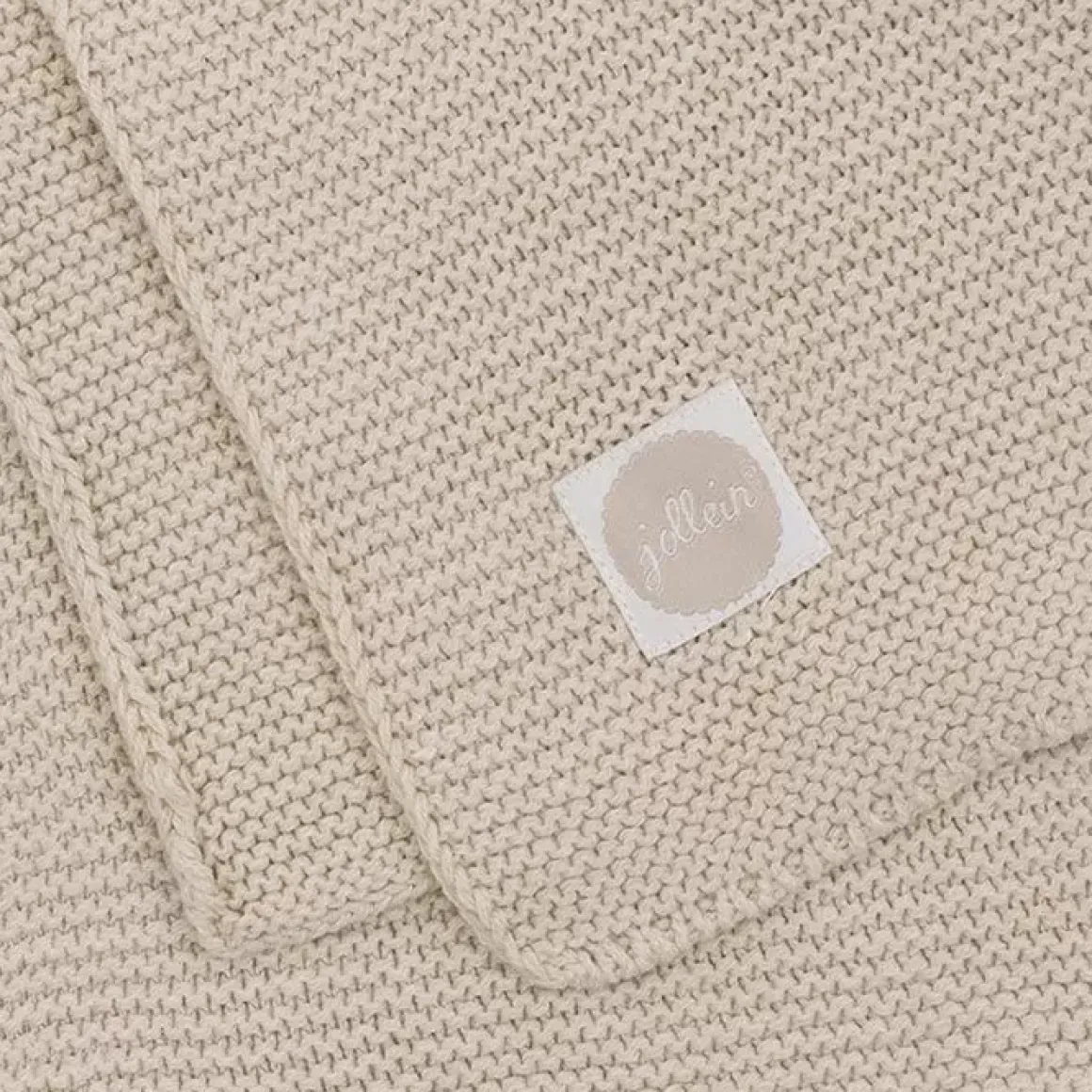 Ledikantdeken Basic Knit Nougat Jollein