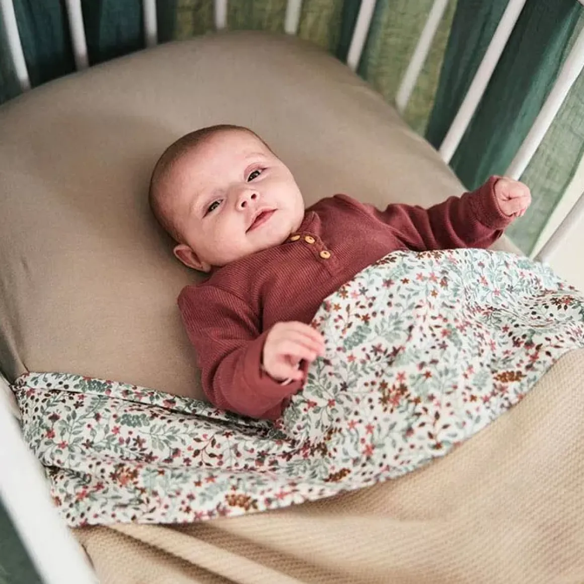 Ledikantdeken Basic Knit Nougat Jollein