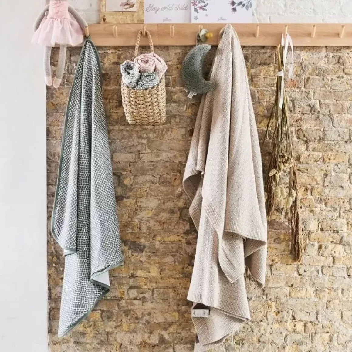 Ledikantdeken Bliss Knit Nougat Jollein