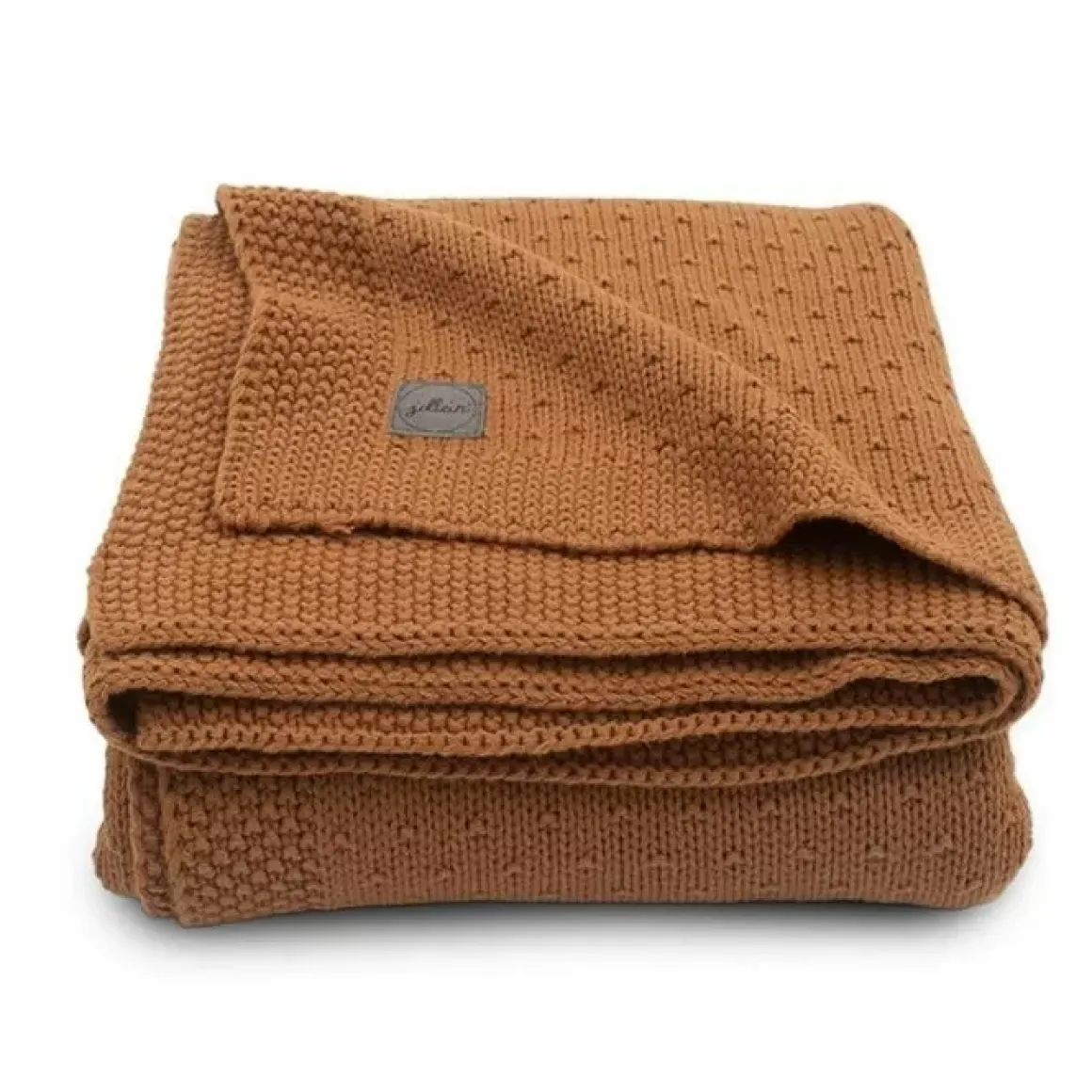 Ledikantdeken Bliss Knit Caramel Jollein