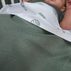 Ledikantdeken Knit Forest Green Meyco