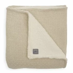 Ledikantdeken Teddy Bliss Knit Nougat Jollein