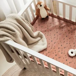 Ledikantdeken Teddy Bliss Knit Nougat Jollein