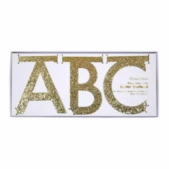 Letterslinger Glitter Goud (134-Delig) Meri Meri