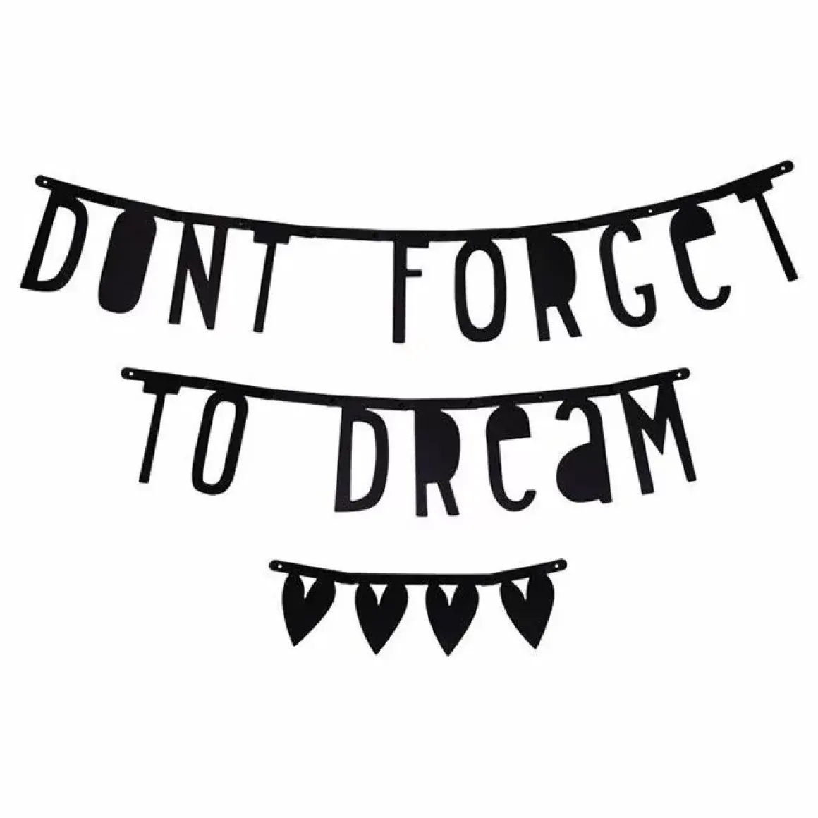 Letterslinger Zwart (147-Delig)