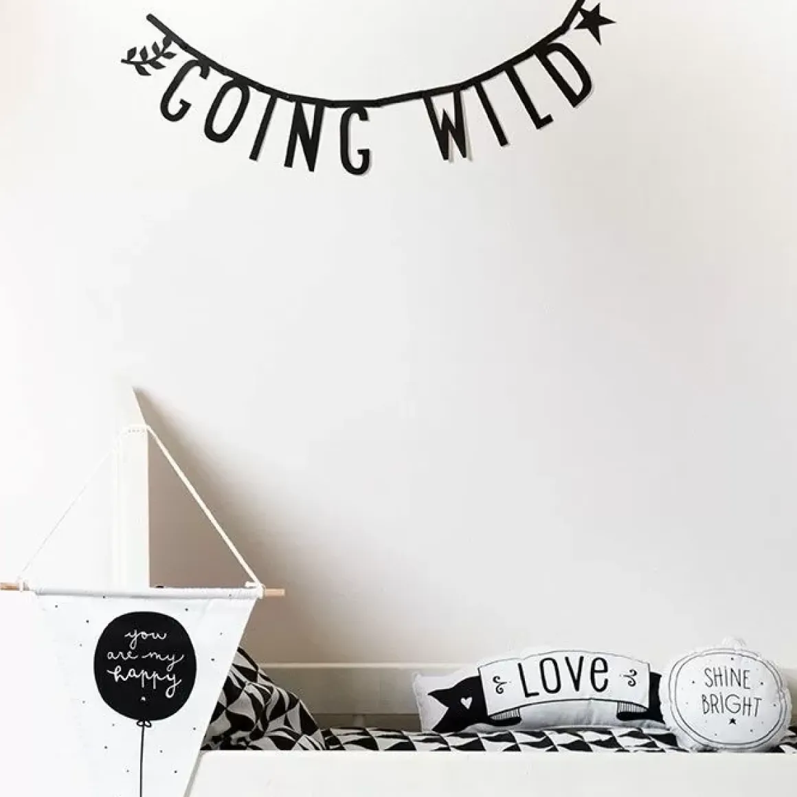 Letterslinger Zwart (147-Delig)