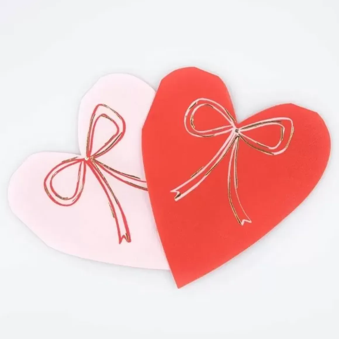 Liefdevolle Hartvormige Servetten Met Strik Van Meri Meri (16St)
