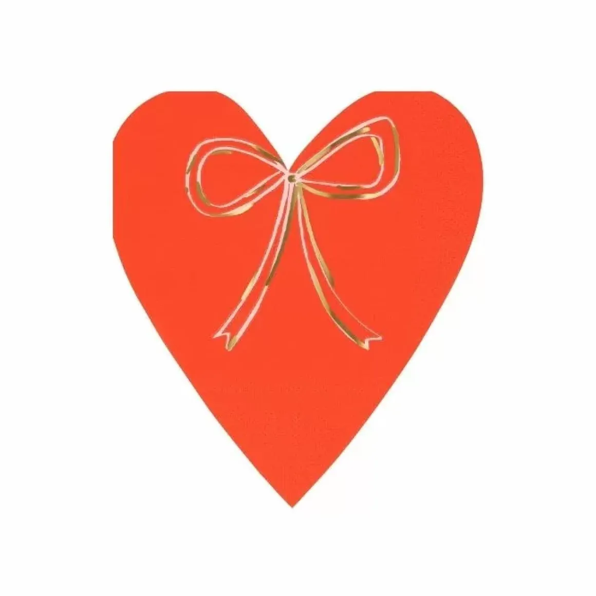 Liefdevolle Hartvormige Servetten Met Strik Van Meri Meri (16St)