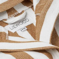 Liewood Badjas Gray Stripe Golden Caramel/White