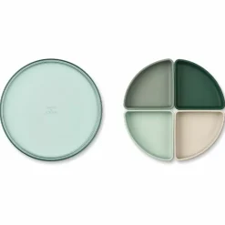 Liewood Bord Met Vakken Shawn Peppermint