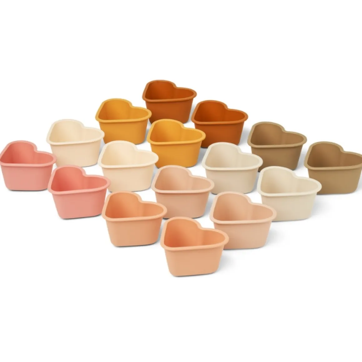 Liewood Cupcakevormpjes Heart / Rose Multi Mix (16St)