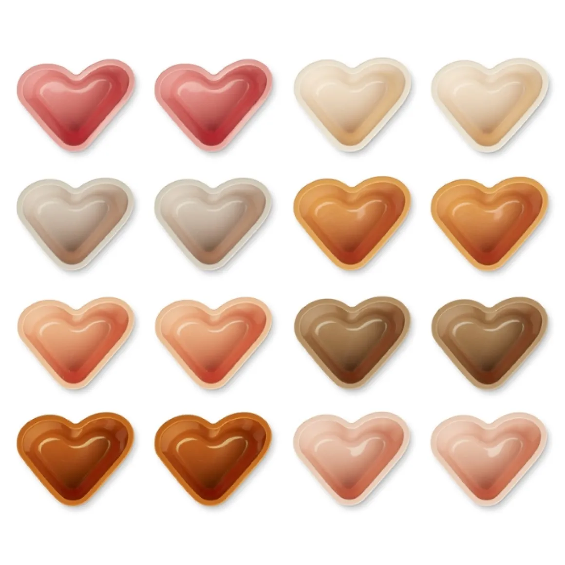 Liewood Cupcakevormpjes Heart / Rose Multi Mix (16St)