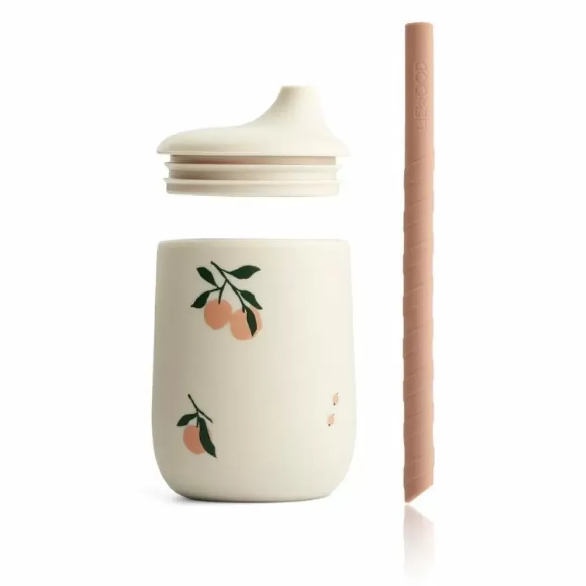 Liewood Drinkbeker Met Rietje Ellis Peach Sea Shell Mix