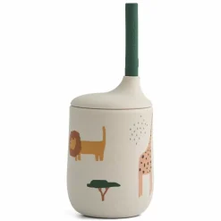 Liewood Drinkbeker Met Rietje Ellis Safari/Sandy Mix