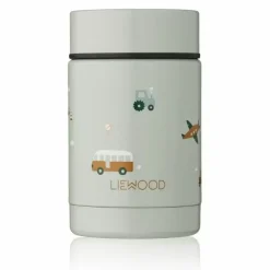 Liewood Food Jar Nadja Vehicles/Dove Blue