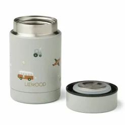 Liewood Food Jar Nadja Vehicles/Dove Blue