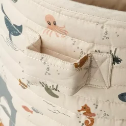 Liewood Gewatteerde Mand Ally Sea Creature/Sandy Mix