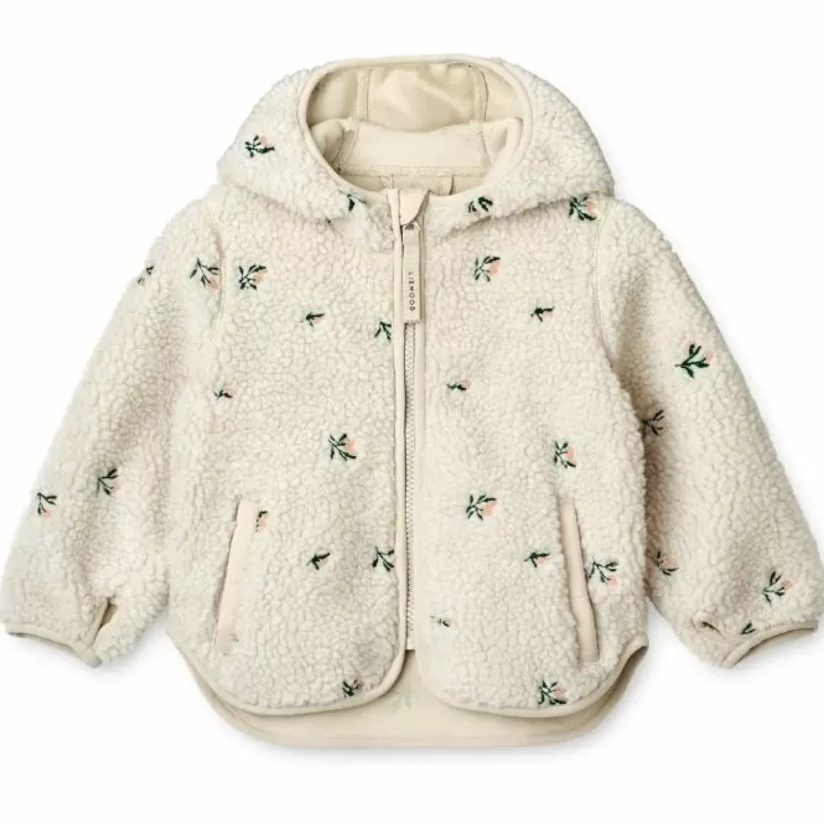 Liewood Jas Met Oortjes Kopen - Bestel De Mara Pile Peach/Sandy Embroidery Jas Online