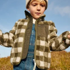 Liewood Jas Nolan Pile Check Army Brown/Dark Sandy