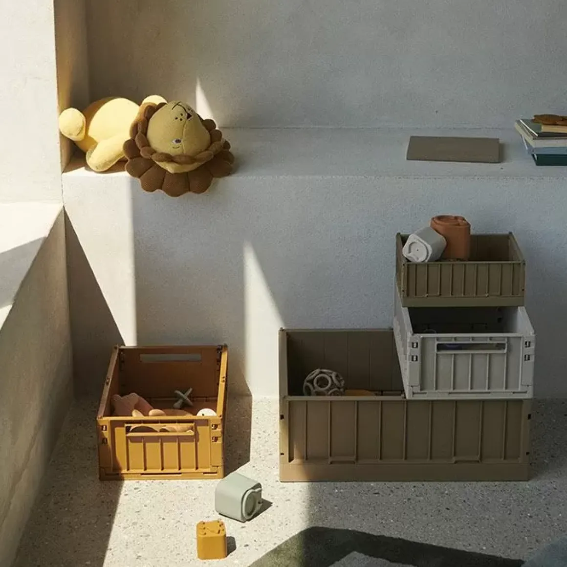 Liewood Opbergkratje Weston Oat Medium (2St)