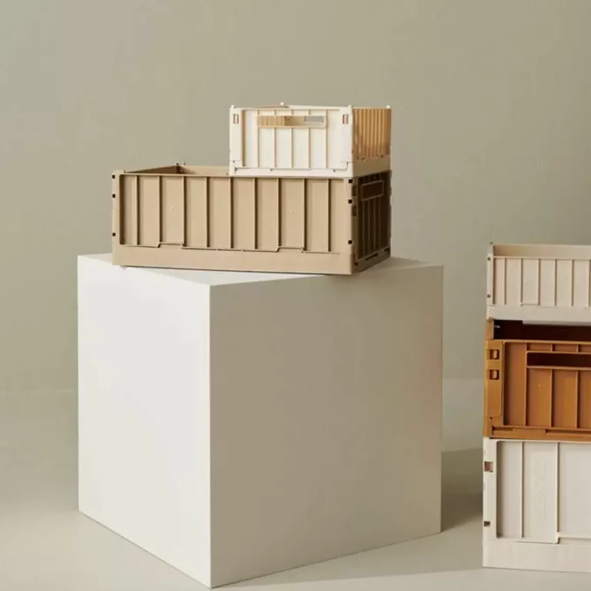 Liewood Opbergkratje Weston Oat Groot