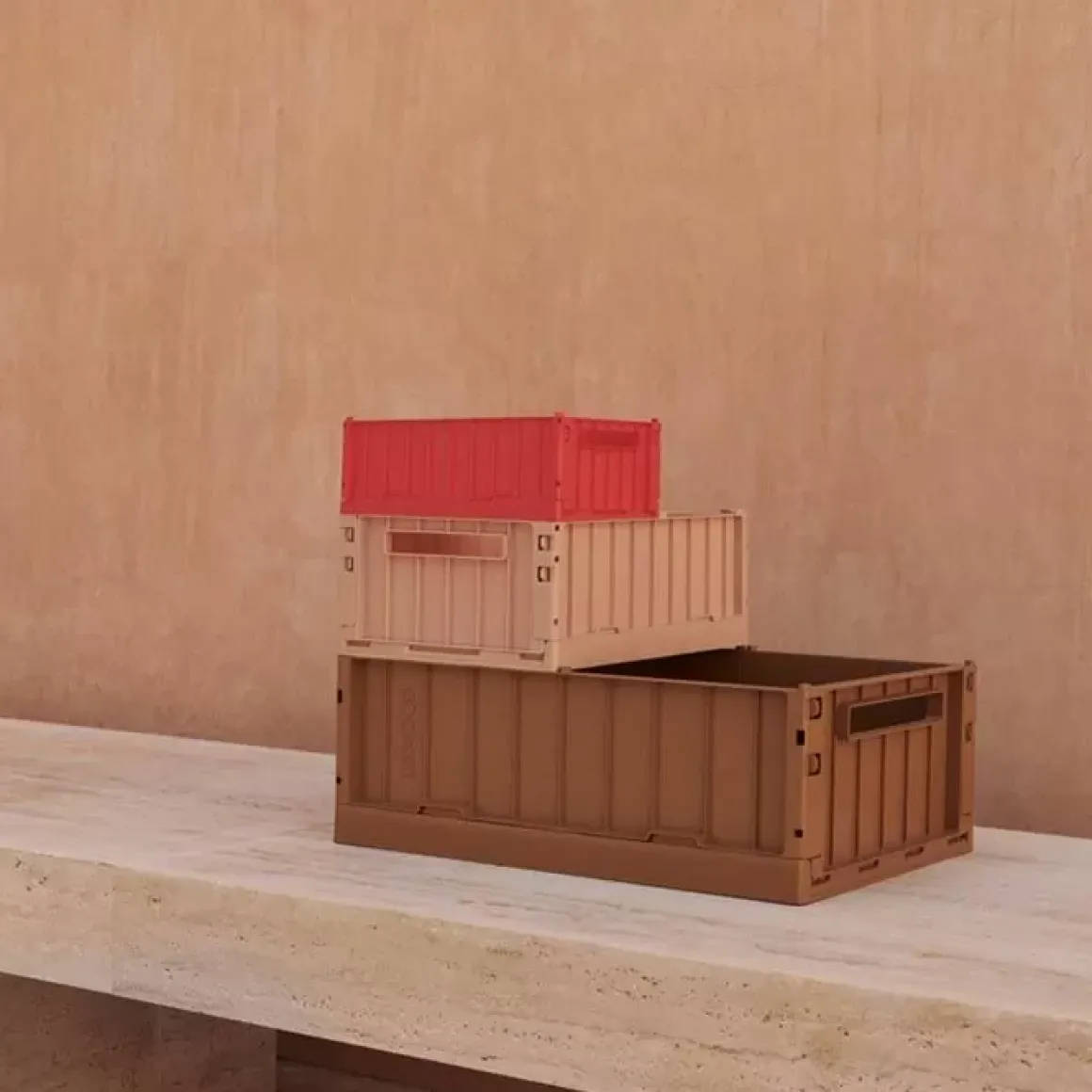 Liewood Opbergkratje Weston Golden Caramel Groot