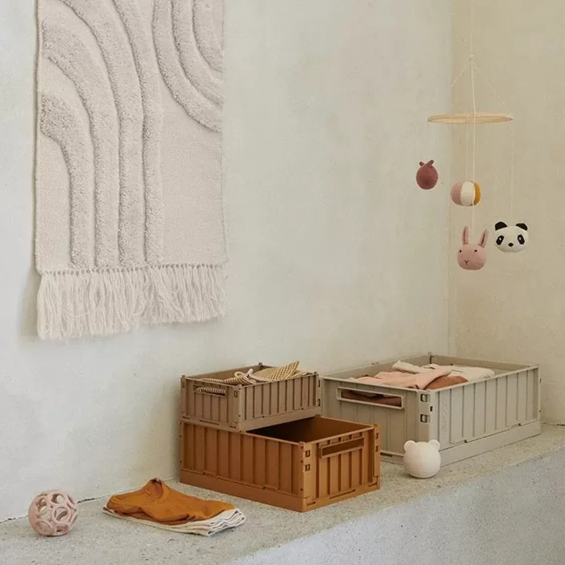 Liewood Opbergkratje Weston Oat Klein (2St)