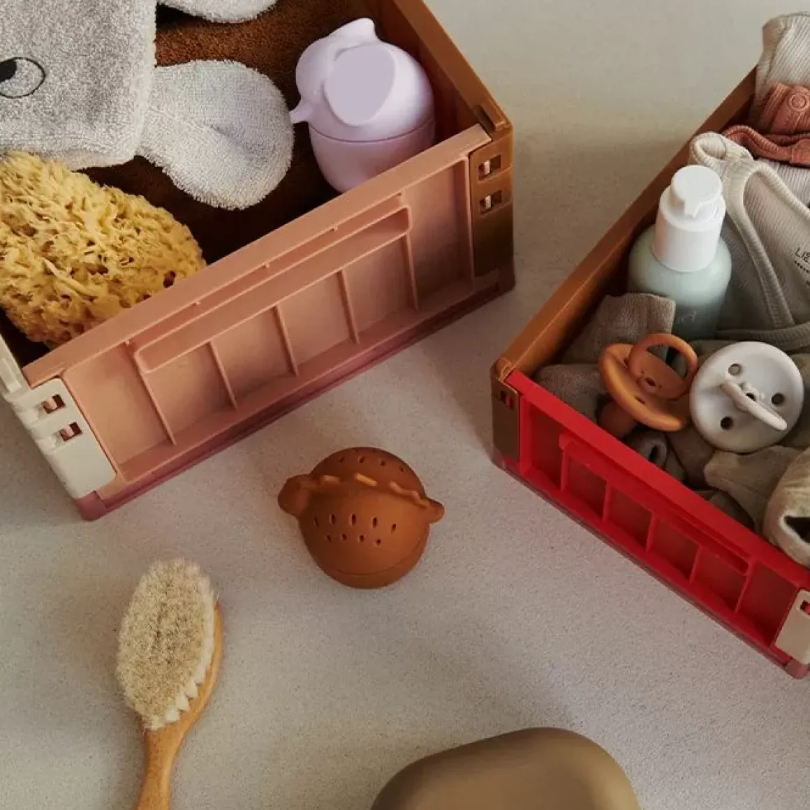 Liewood Opbergkratje Weston Dusty Raspberry Klein (2St)