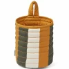 Liewood Opbergmand Faye Stripe Caramel/Hunter Green/Sandy