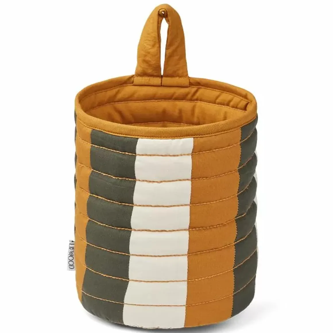 Liewood Opbergmand Faye Stripe Caramel/Hunter Green/Sandy
