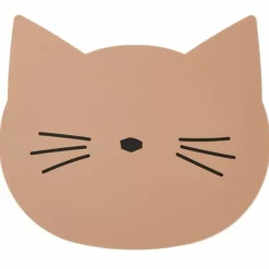 Liewood Placemat Aura Cat Dark Rose