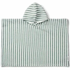 Liewood Poncho Paco Stripe Peppermint / White