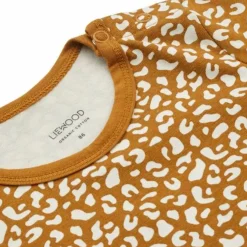 Liewood Rompers Korte Mouw Yanni Mini Leo/Caramel Mix (2St)
