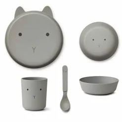 Liewood Serviesset Junior Brody Rabbit Dove Blue