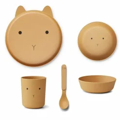 Liewood Serviesset Junior Brody Rabbit Yellow Mellow