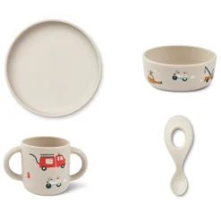 Liewood Serviesset Vivi Emergency Vehicle / Sandy