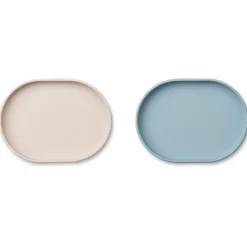 Liewood Siliconen Bord Anita Sandy/Sea Blue (2St)