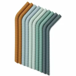 Liewood Siliconen Rietjes Jonas Dusty Mint Multi Mix (10St)