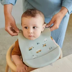 Liewood Siliconen Slab Tilda Vehicles Dove Blue