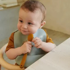 Liewood Siliconen Slab Tilda Vehicles Dove Blue