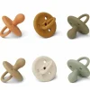 Liewood Siliconen Spenen Paula Golden Caramel Mix (6St)