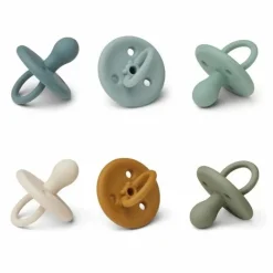 Liewood Siliconen Spenen Paula Blue Multi Mix (6St)