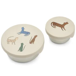 Liewood Snackbox Set Fiby Leopard Multi Mix