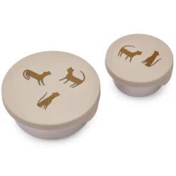 Liewood Snackbox Set Fiby Leopard Sandy