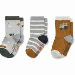 Liewood Sokken Silas Vehicles Dove Blue (3St)