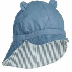 Liewood Zonnehoedje Gorm Reversible Stripe Blue Wave