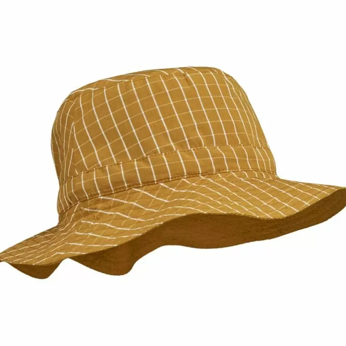 Liewood Zonnehoedje Sander Check Caramel/White