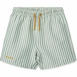 Liewood Zwembroek Duke Stripe Peppermint/Crisp White Bestellen - Shop Nu!