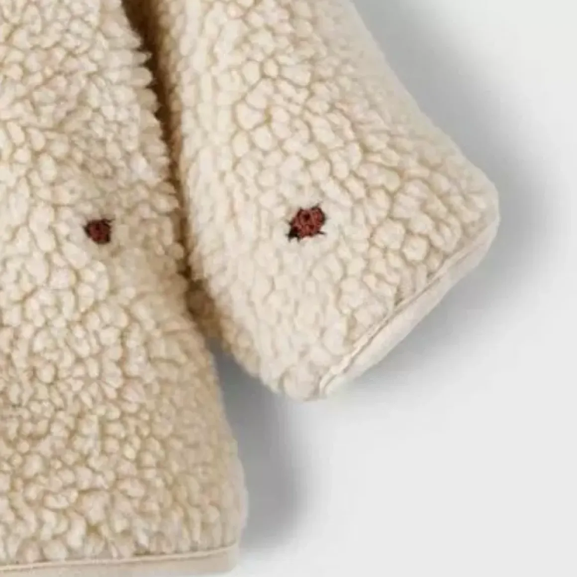Lil' Atelier Baby Sherpa Jasje Ladybird - Warm & Stijlvol Voor De Winter